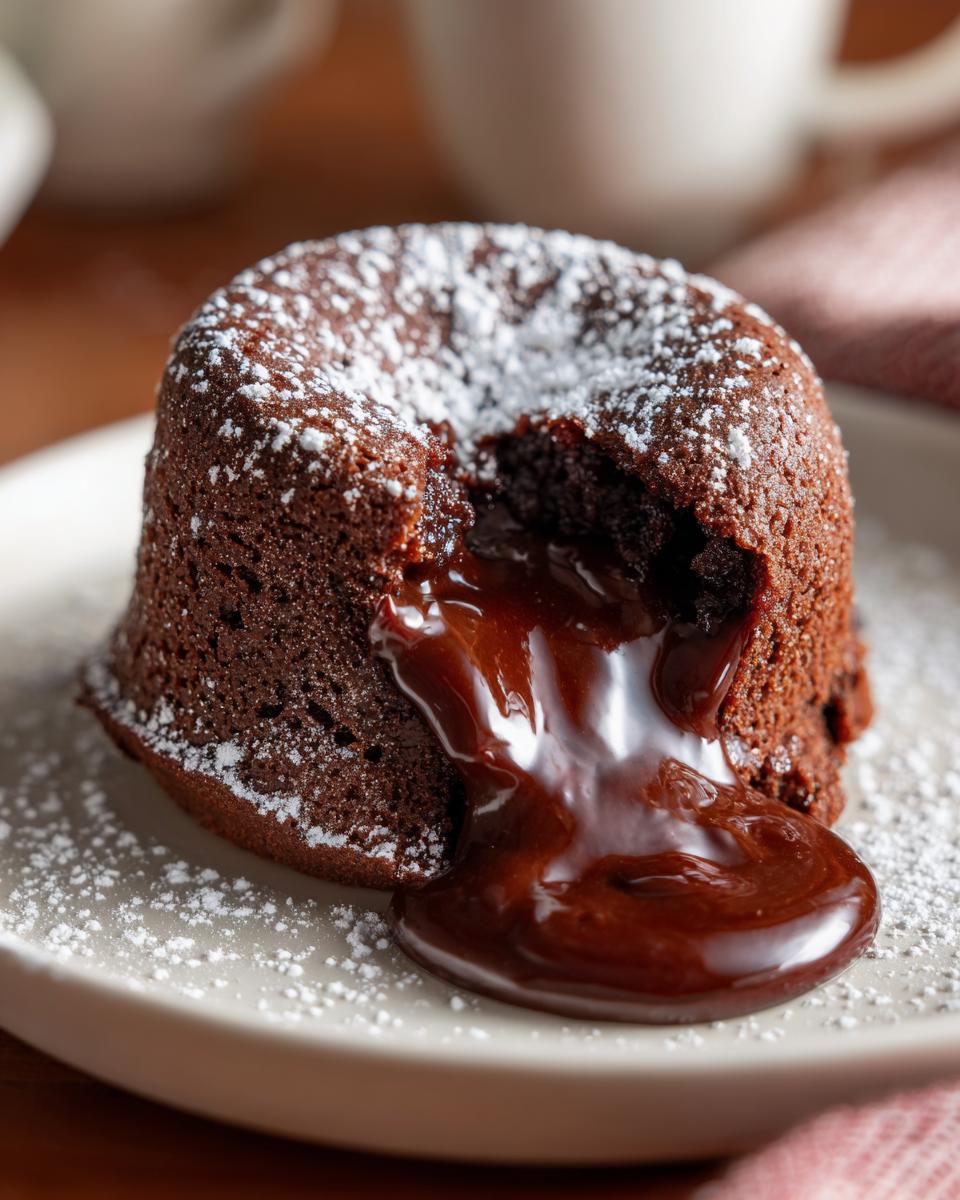 10-Minute Hot Chocolate Lava Cakes: Blissfully Decadent 8 Hot Chocolate Lava Cakes - detail 3