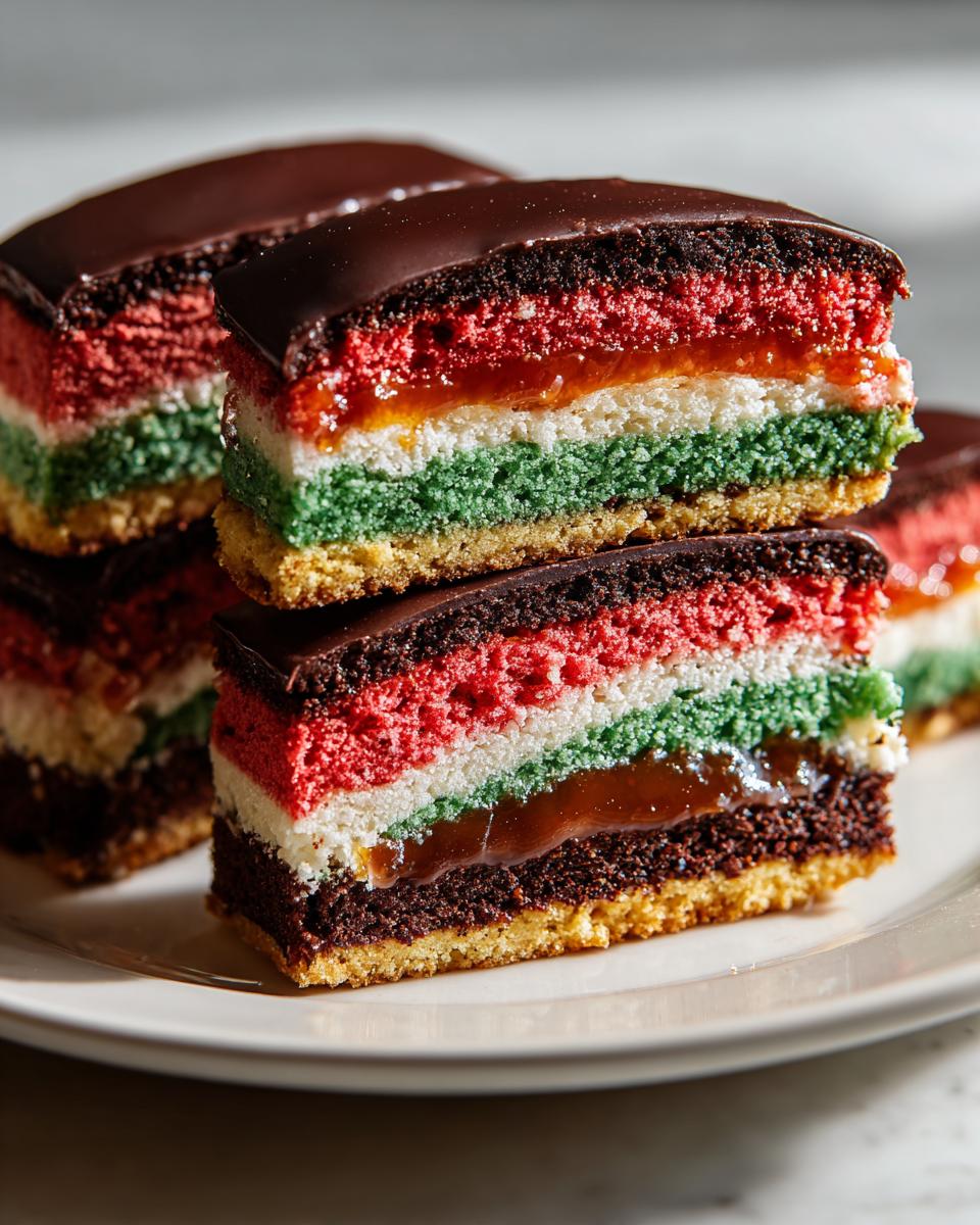 Italian Rainbow Cookies - detail 1