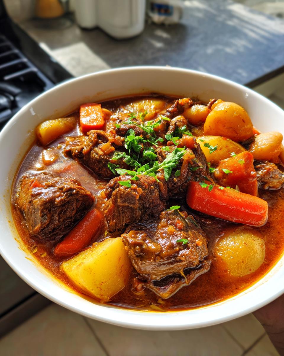 Jamaican Oxtail Stew - detail 2
