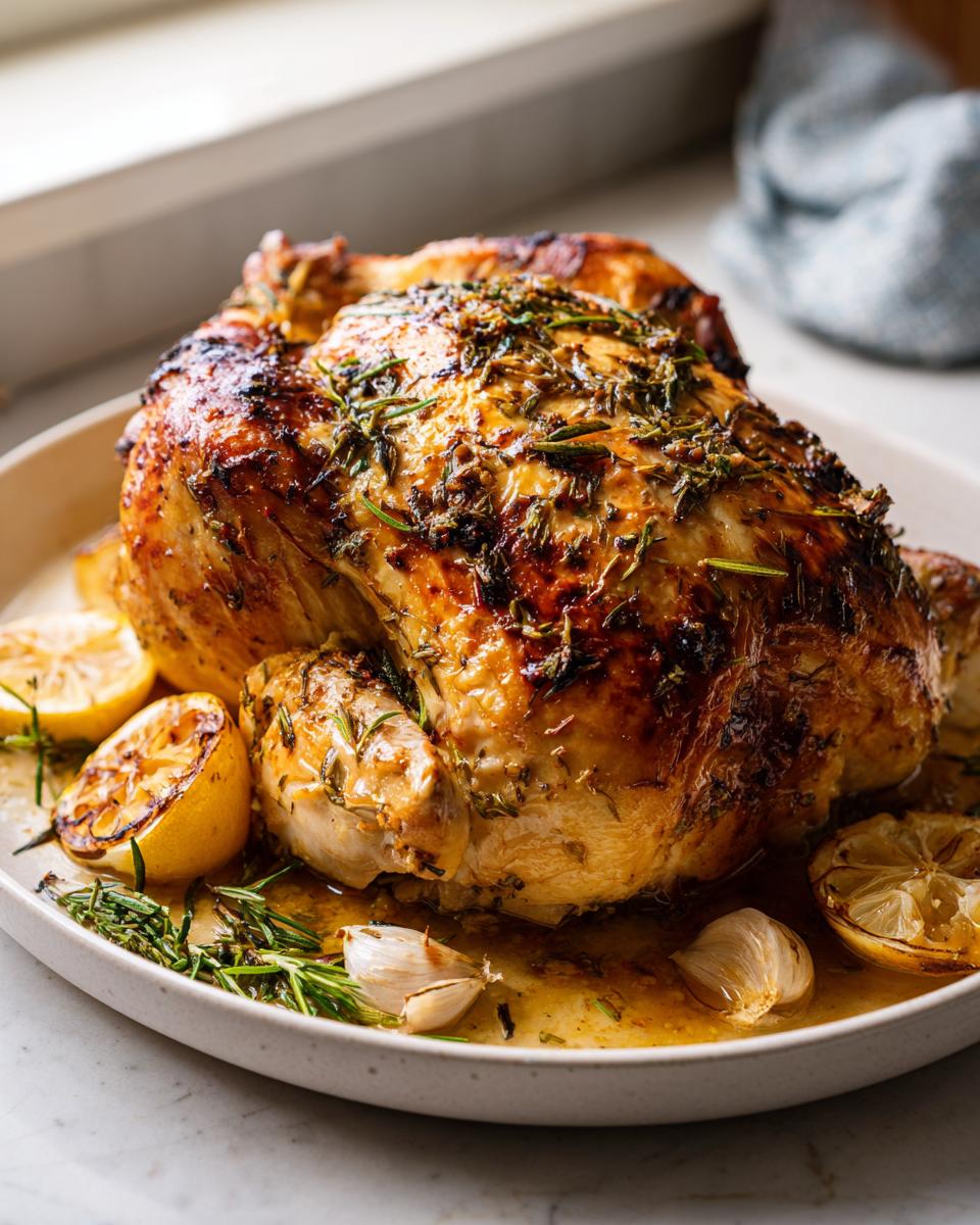 Juicy Lemon Herb Roasted Chicken Recipe in Just 15 Minutes Prep 7 Lemon Herb Roasted Chicken - detail 3
