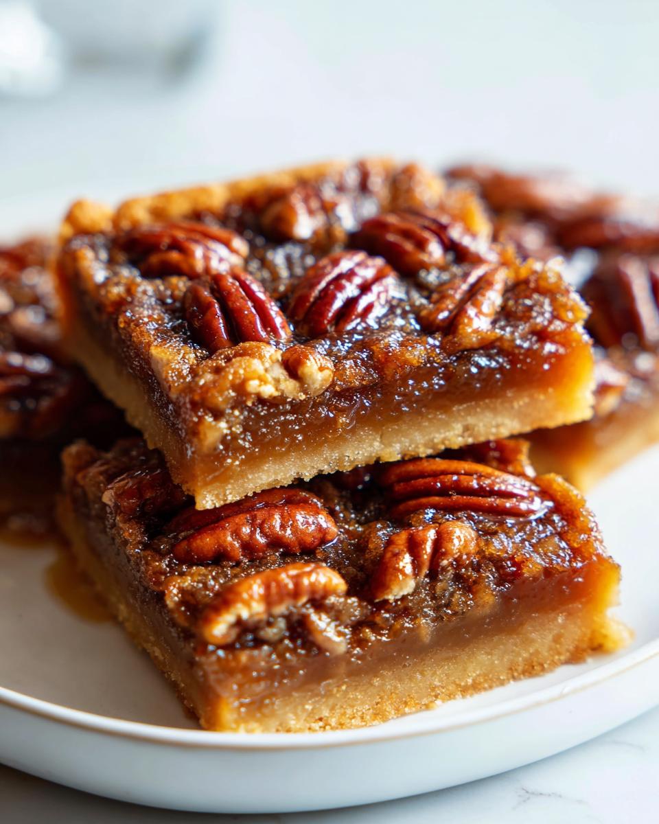 Maple Pecan Pie Bars - detail 2