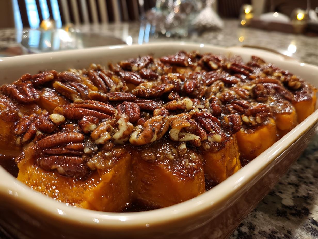 Maple Pecan Sweet Potato Casserole