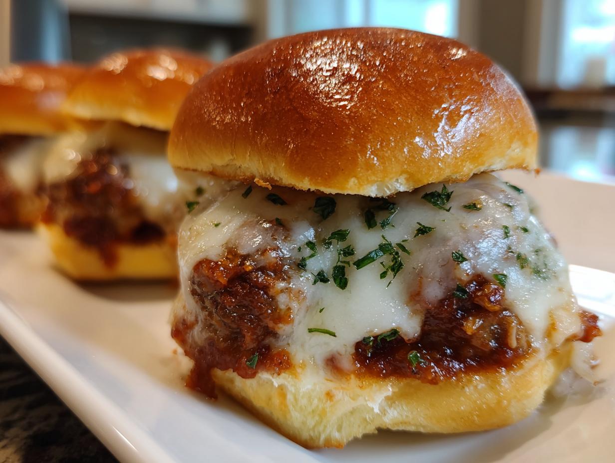 Meatball Parmesan Sliders