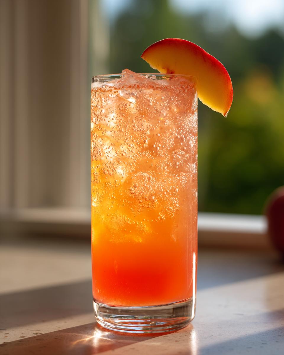 2-Ingredient Non-Alcoholic Peach Bellini Recipe You'll Crave 6 Non-Alcoholic Peach Bellini - detail 1