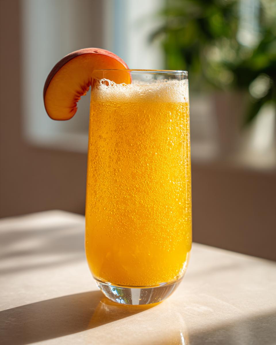 2-Ingredient Non-Alcoholic Peach Bellini Recipe You'll Crave 9 Non-Alcoholic Peach Bellini - detail 4