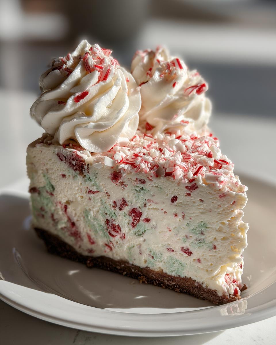 Irresistible Peppermint Bark Cheesecake Recipe for 24 Blissful Bites 6 Peppermint Bark Cheesecake - detail 2