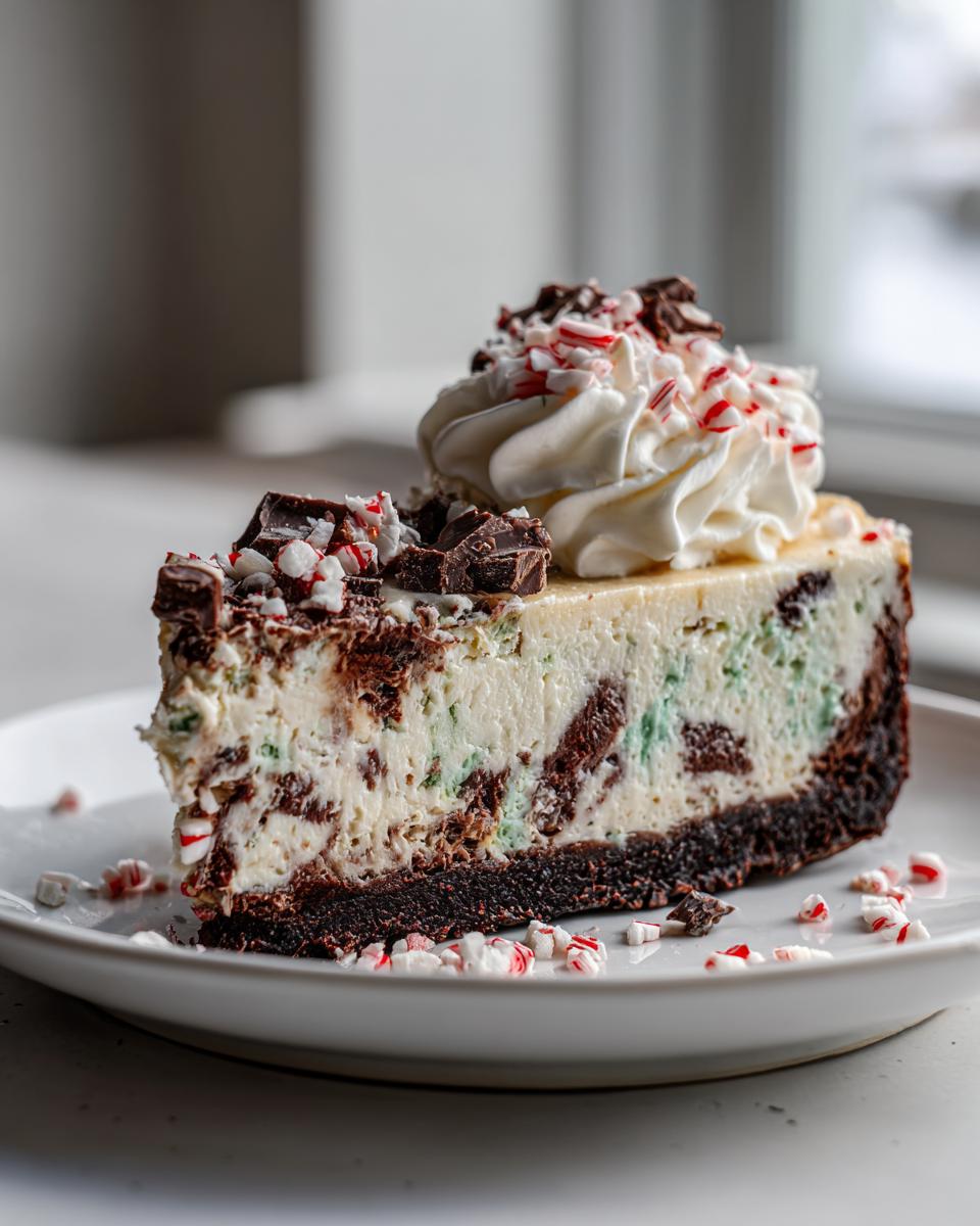 Irresistible Peppermint Bark Cheesecake Recipe for 24 Blissful Bites 7 Peppermint Bark Cheesecake - detail 3