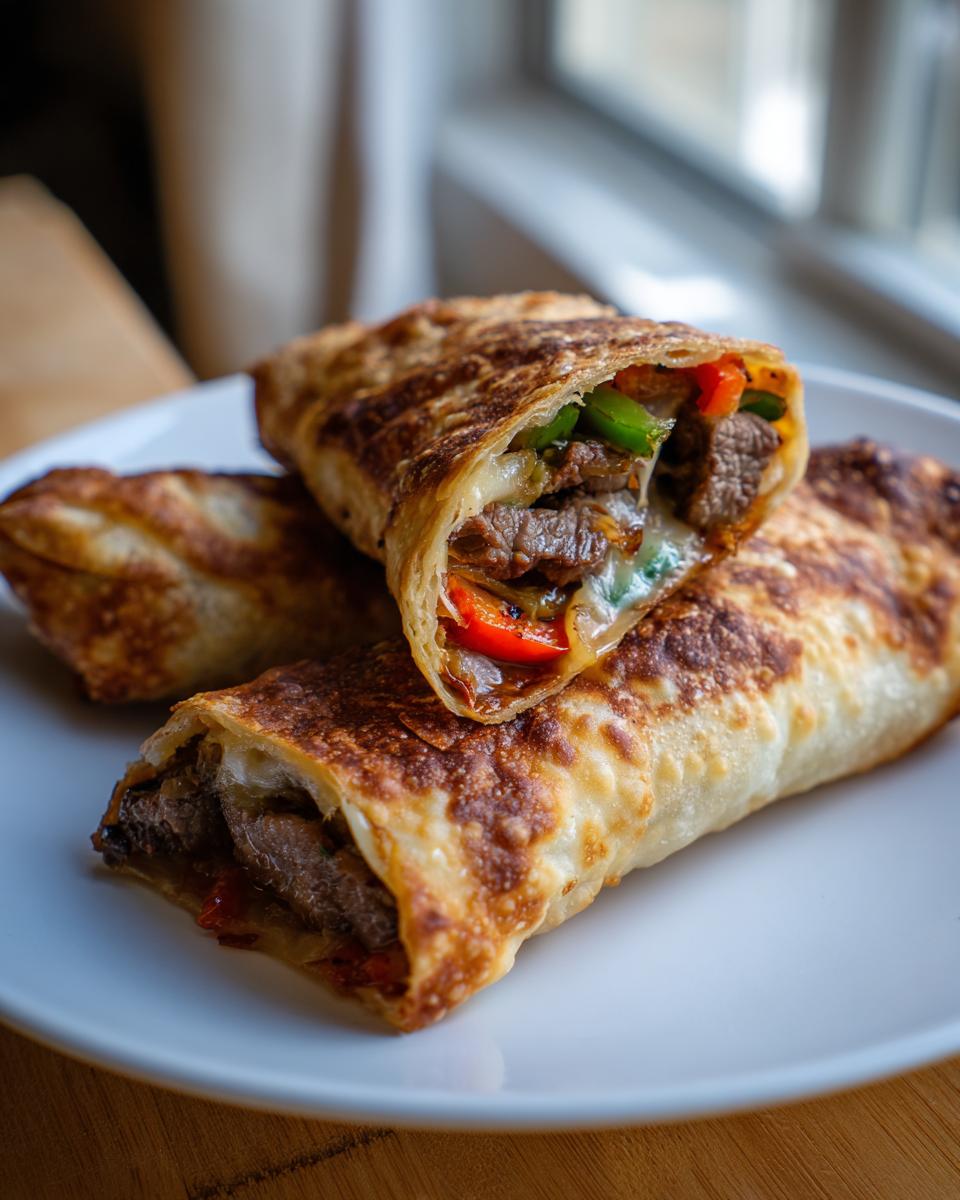 Ultimate Philly Cheesesteak Egg Rolls Recipe Everyone Loves 8 Philly Cheesesteak Egg Rolls - detail 3