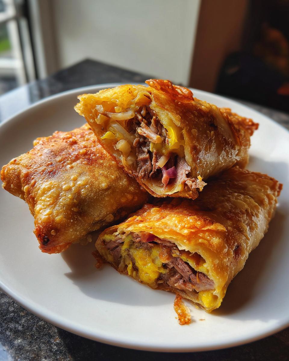 Ultimate Philly Cheesesteak Egg Rolls Recipe Everyone Loves 9 Philly Cheesesteak Egg Rolls - detail 4