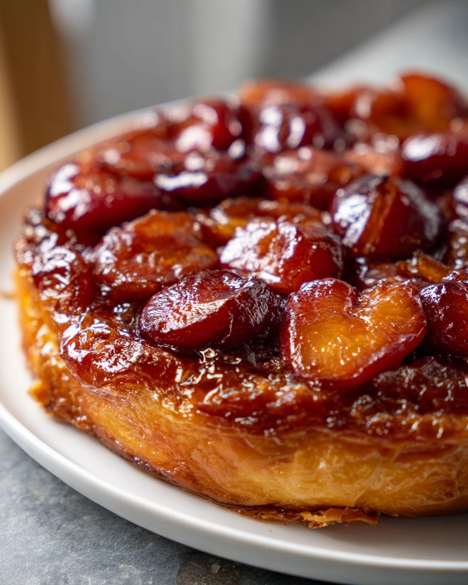 Plum Tart Tatin - detail 1