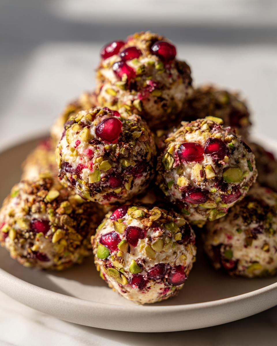 5-Minute Magical Pomegranate Pistachio Cheeseball to Wow Guests 7 Pomegranate Pistachio Cheeseball - detail 2