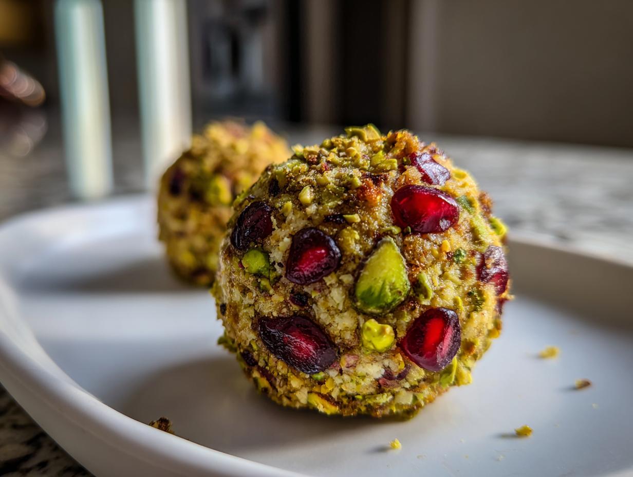 Pomegranate Pistachio Cheeseball
