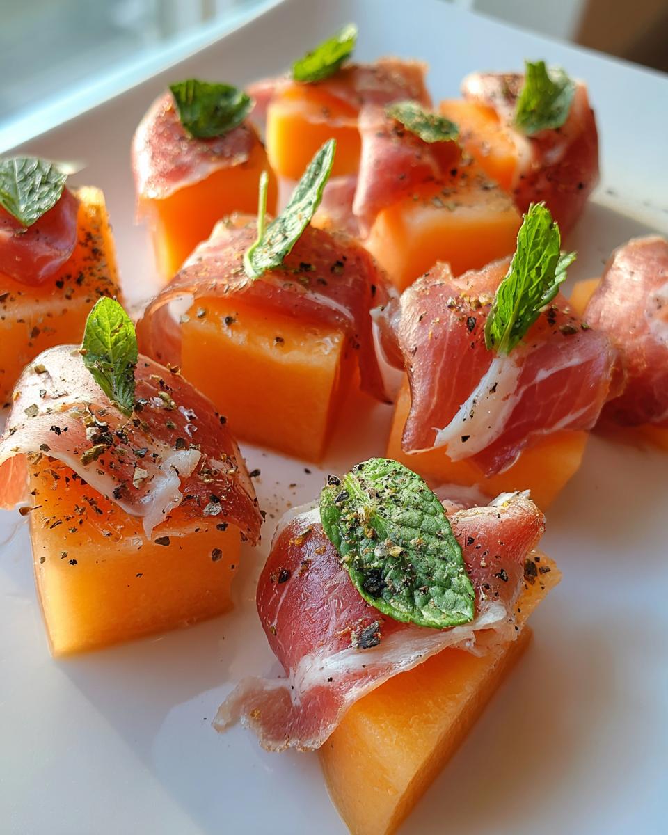 Prosciutto-Wrapped Melon Bites - detail 3