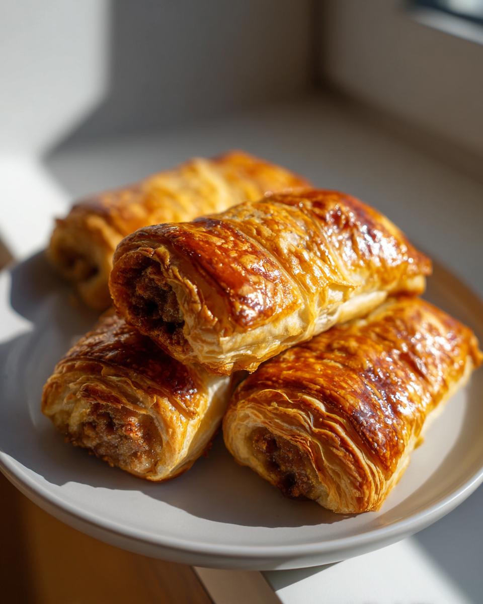 Puff Pastry Sausage Rolls - detail 2
