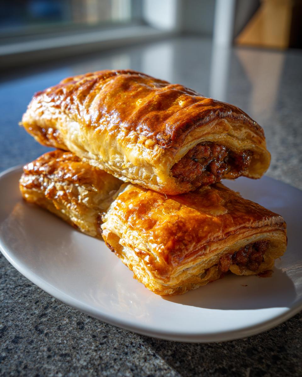Puff Pastry Sausage Rolls - detail 3
