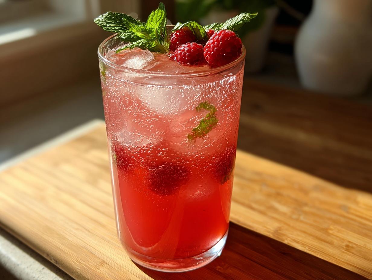 Quick Iced Raspberry Lemonade