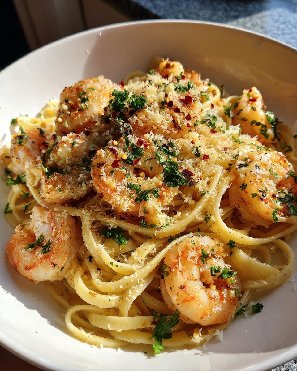 Quick Shrimp Scampi with Linguine - detail 4
