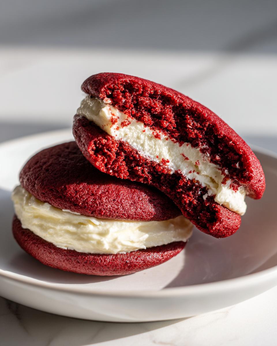 3 Secrets to Perfect Red Velvet Whoopie Pies You'll Love 7 Red Velvet Whoopie Pies - detail 2