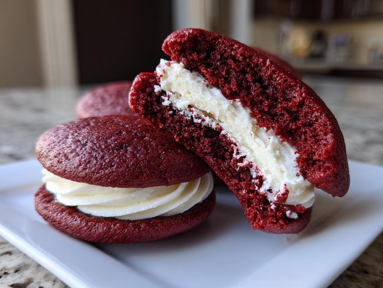 Red Velvet Whoopie Pies