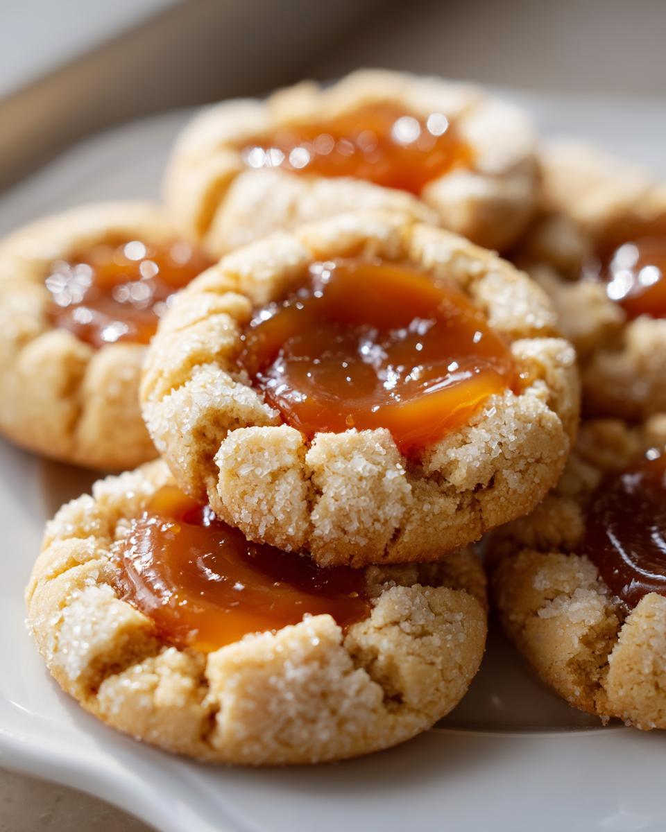 Salted Caramel Thumbprint Cookies - detail 1