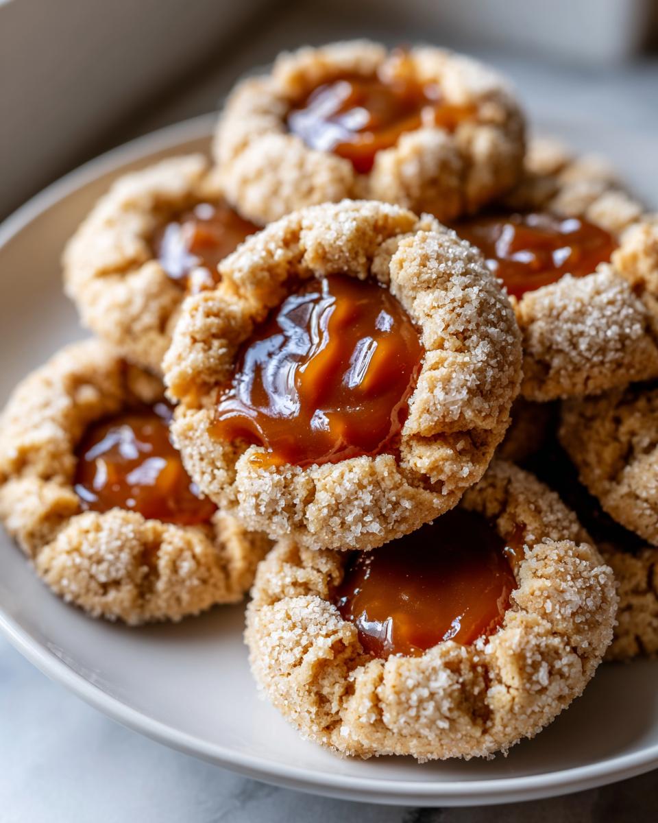 Salted Caramel Thumbprint Cookies - detail 2
