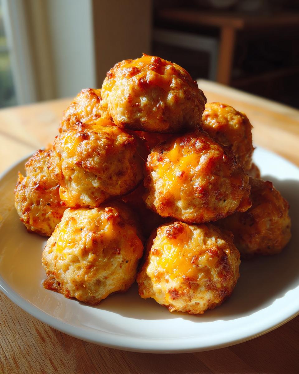 Irresistible 4-Ingredient Sausage Cheese Balls Recipe 7 Sausage Cheese Balls - detail 2