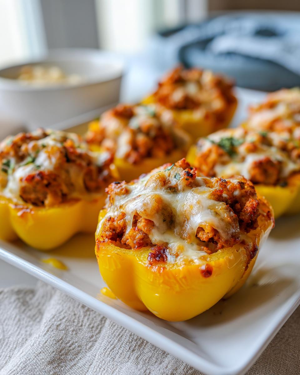 20-Minute Sausage Stuffed Mini Peppers: Irresistible Party Bites 6 Sausage Stuffed Mini Peppers - detail 1