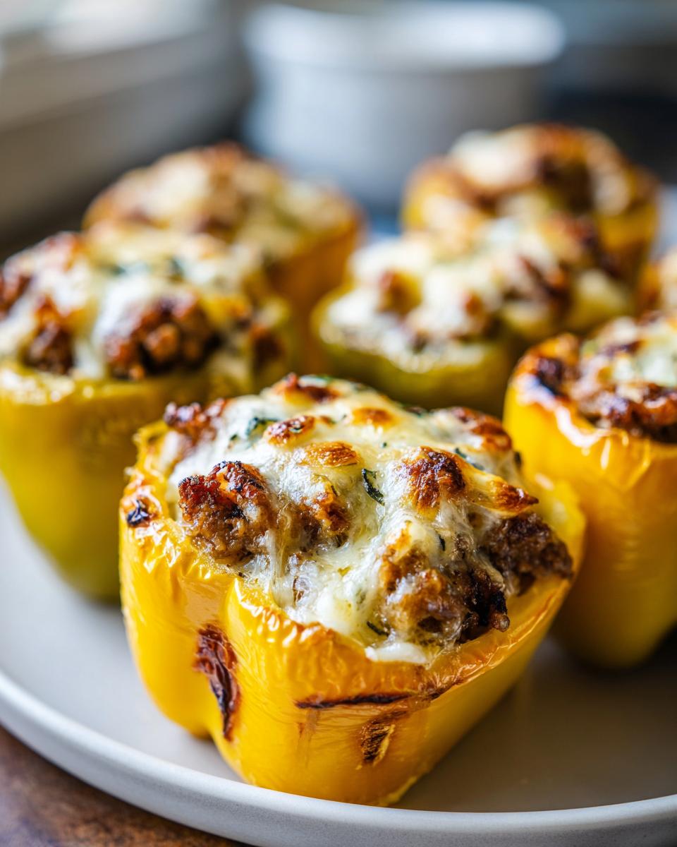 20-Minute Sausage Stuffed Mini Peppers: Irresistible Party Bites 8 Sausage Stuffed Mini Peppers - detail 3