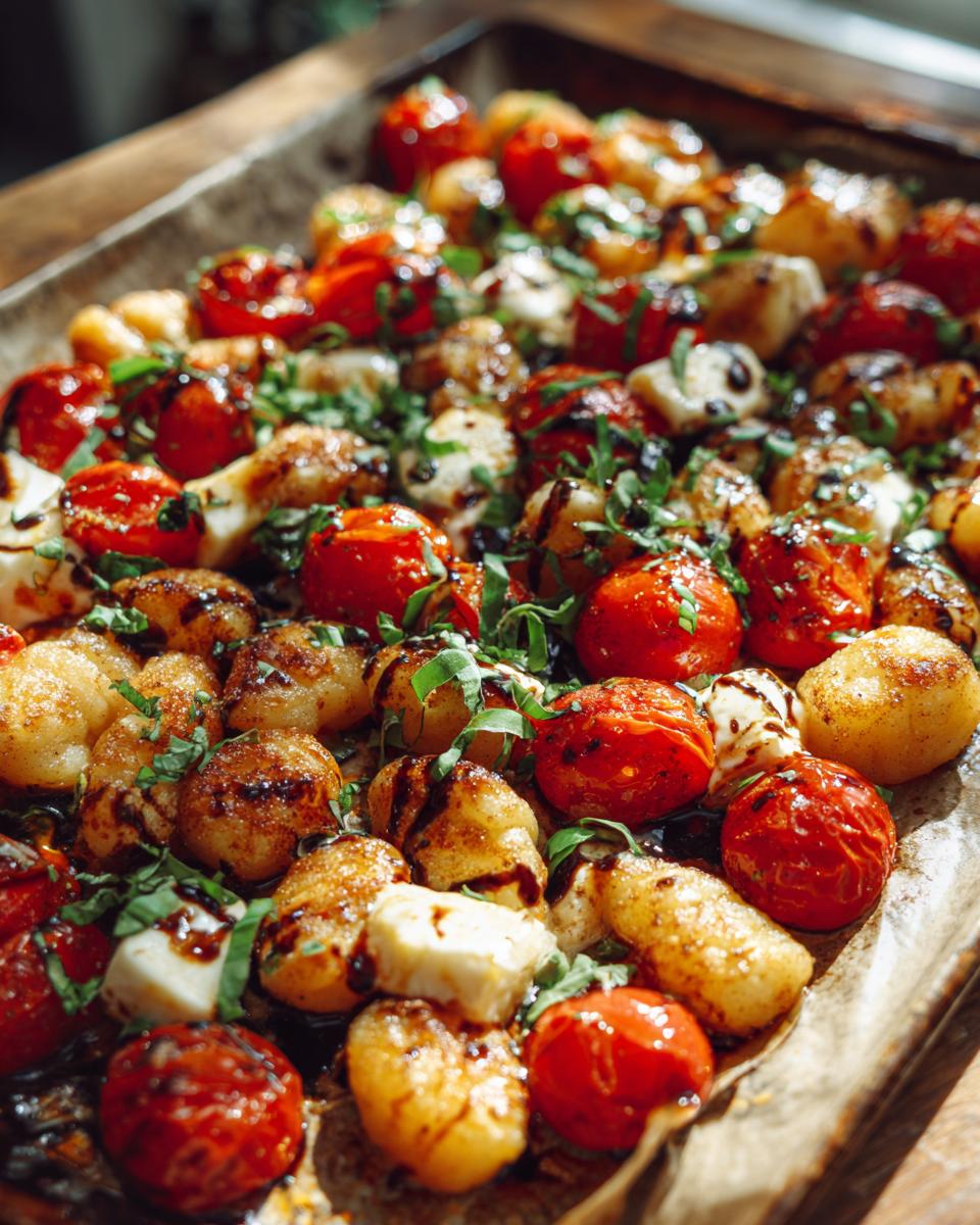 35-Minute Sheet Pan Caprese Gnocchi That Will Blow Your Mind 7 Sheet Pan Caprese Gnocchi - detail 2