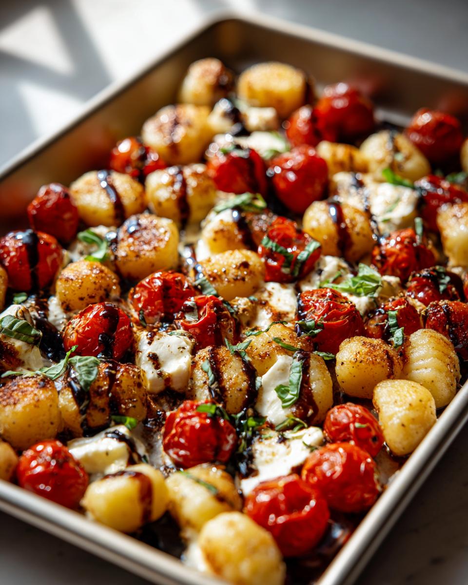 35-Minute Sheet Pan Caprese Gnocchi That Will Blow Your Mind 9 Sheet Pan Caprese Gnocchi - detail 4