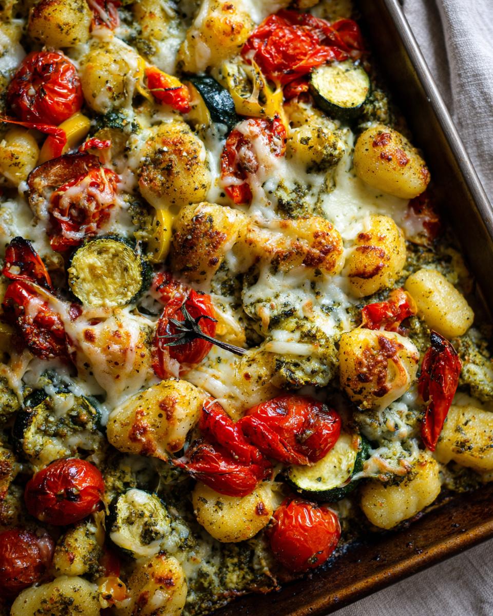 Sheet Pan Gnocchi Pesto Bake - detail 1