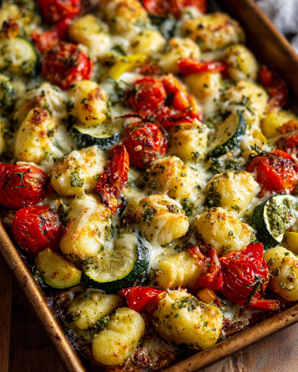 Sheet Pan Gnocchi Pesto Bake - detail 4