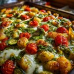 Sheet Pan Gnocchi Pesto Bake
