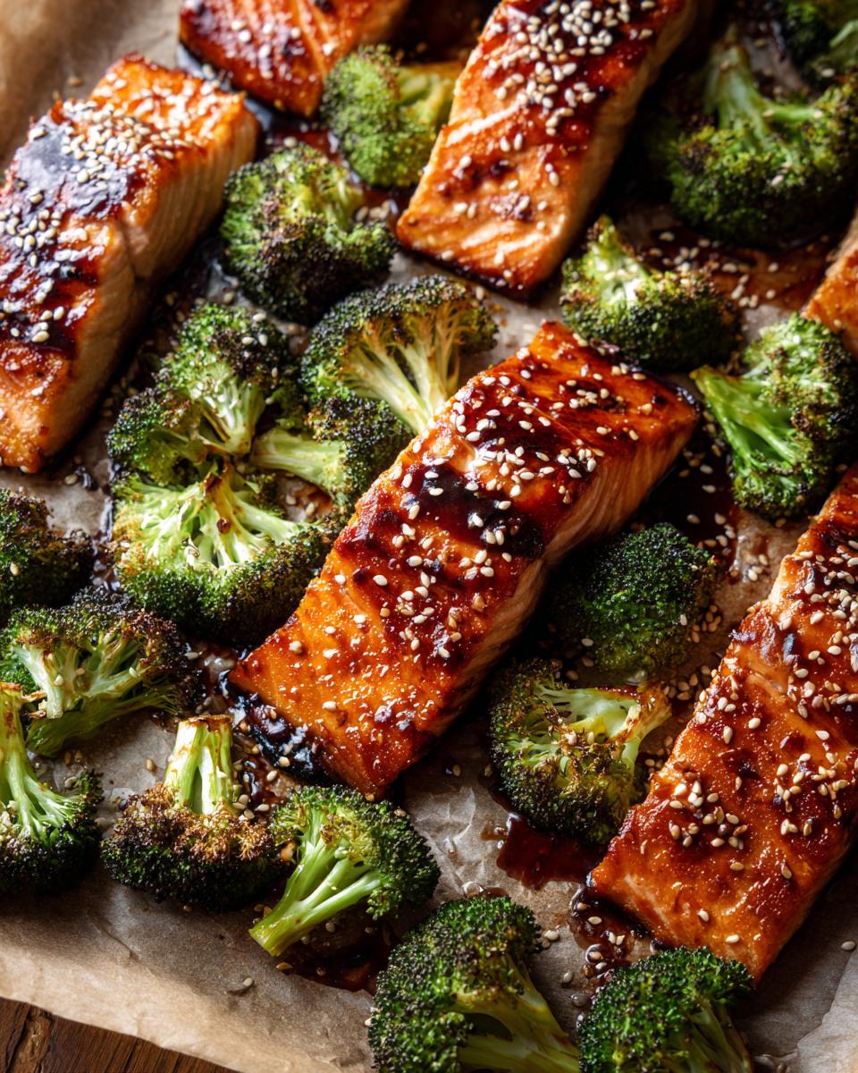 Sheet Pan Teriyaki Salmon and Broccoli - detail 1