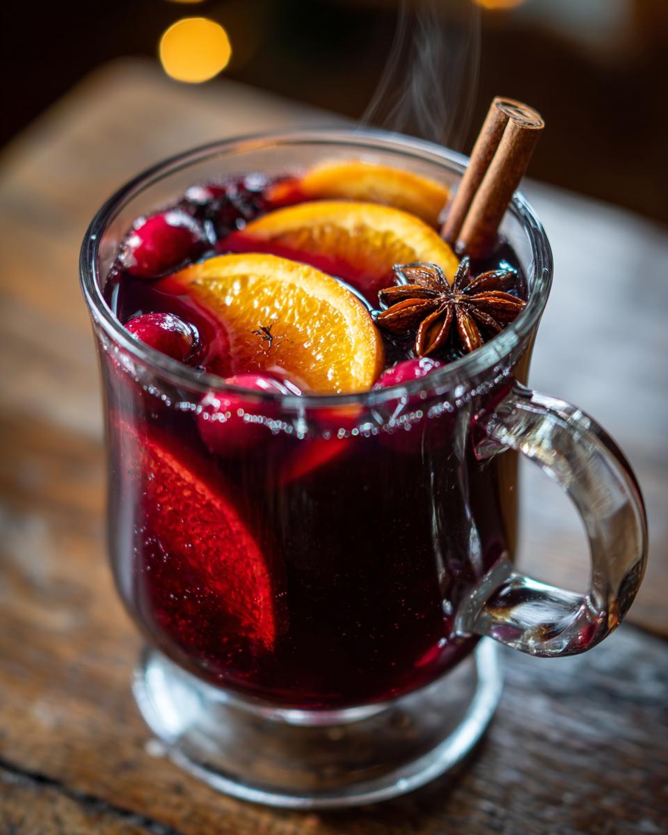 Slow Cooker Mulled Cranberry Juice - detail 1