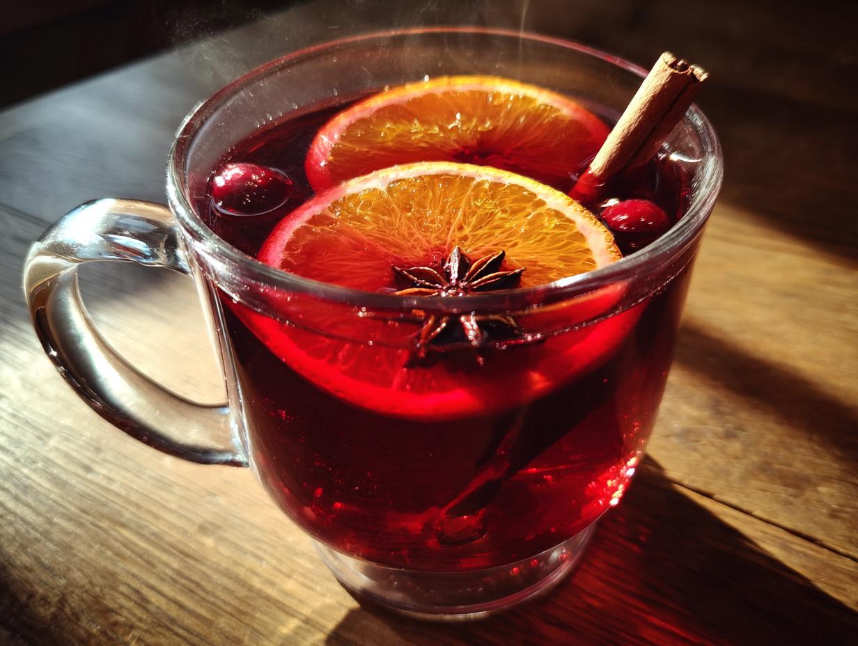Slow Cooker Mulled Cranberry Juice