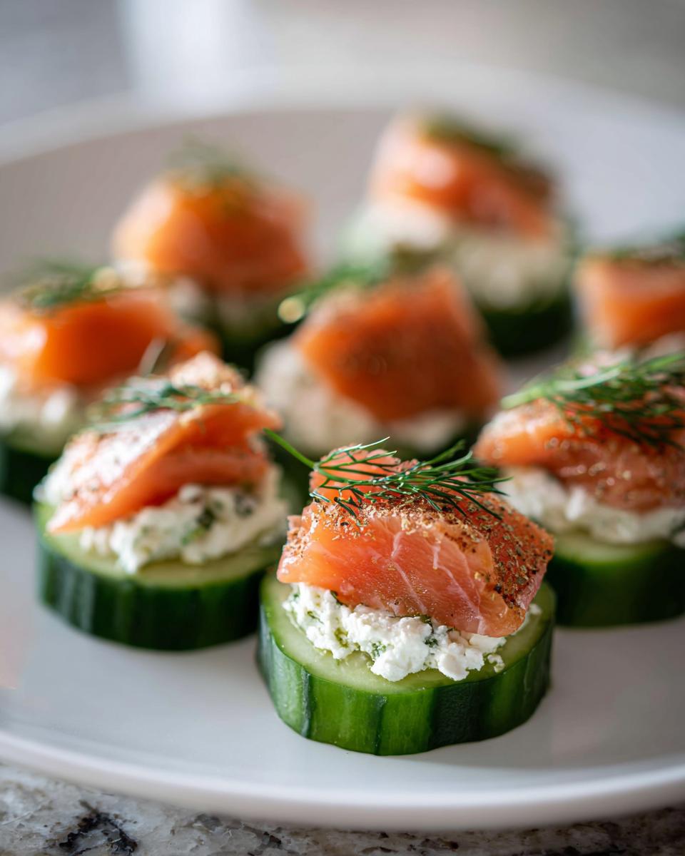 15-Minute Smoked Salmon Cucumber Bites That Always Wow 7 Smoked Salmon Cucumber Bites - detail 2