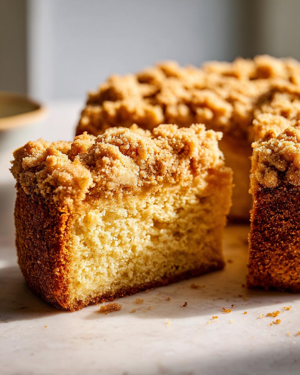 1 Secret to Irresistible Soft Eggnog Crumb Cake 7 Soft Eggnog Crumb Cake - detail 2