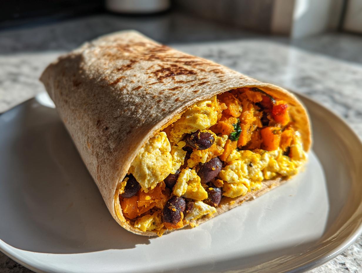 Sweet Potato Breakfast Burrito
