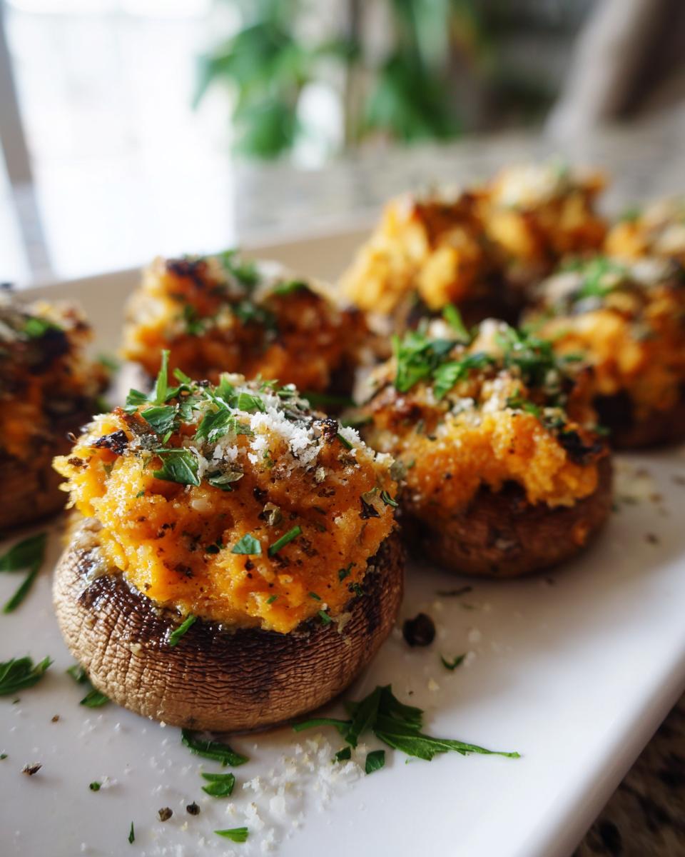 Sweet Potato Stuffed Mushrooms - detail 1