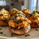 Sweet Potato Stuffed Mushrooms