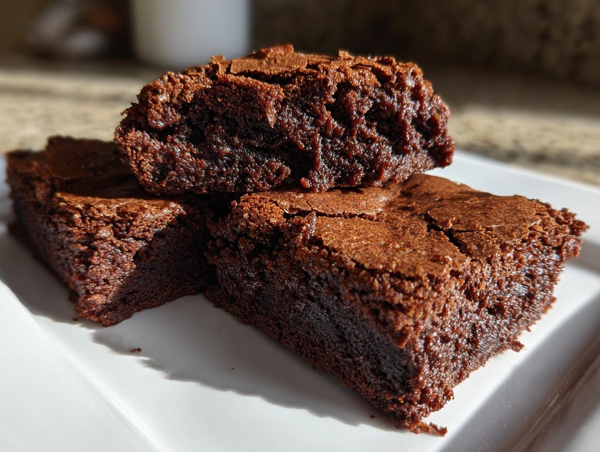Three-Ingredient Holiday Brownies