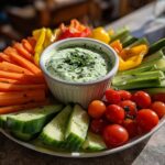 Veggie Platter with Green Goddess Dip