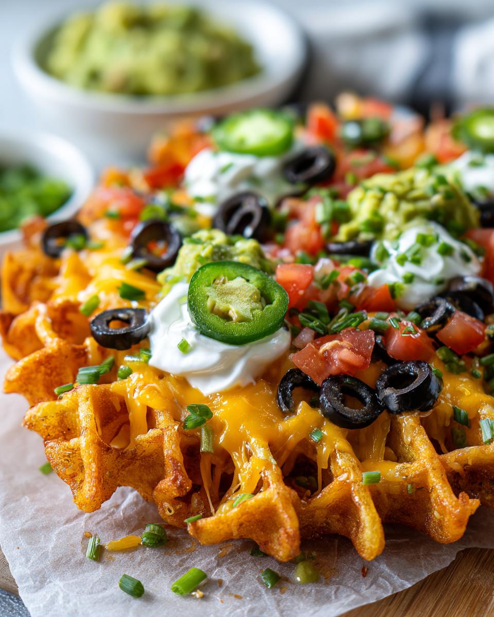 20-Minute Cheesy Waffle Fry Nachos That'll Steal the Show 7 Waffle Fry Nachos - detail 2