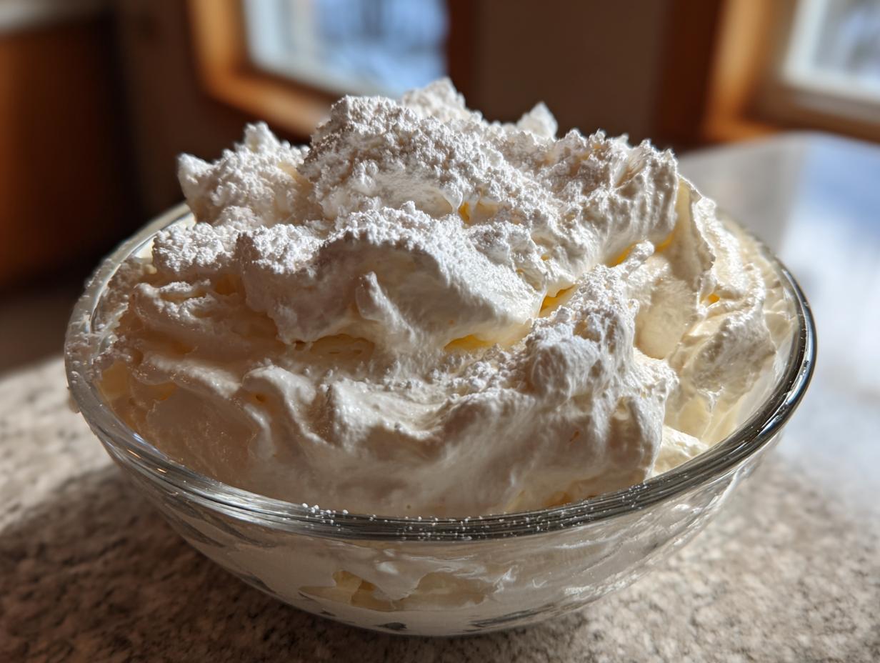 Whipped Cream Topping Recipe