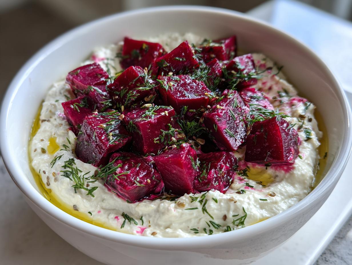 Whipped Feta with Roasted Beets