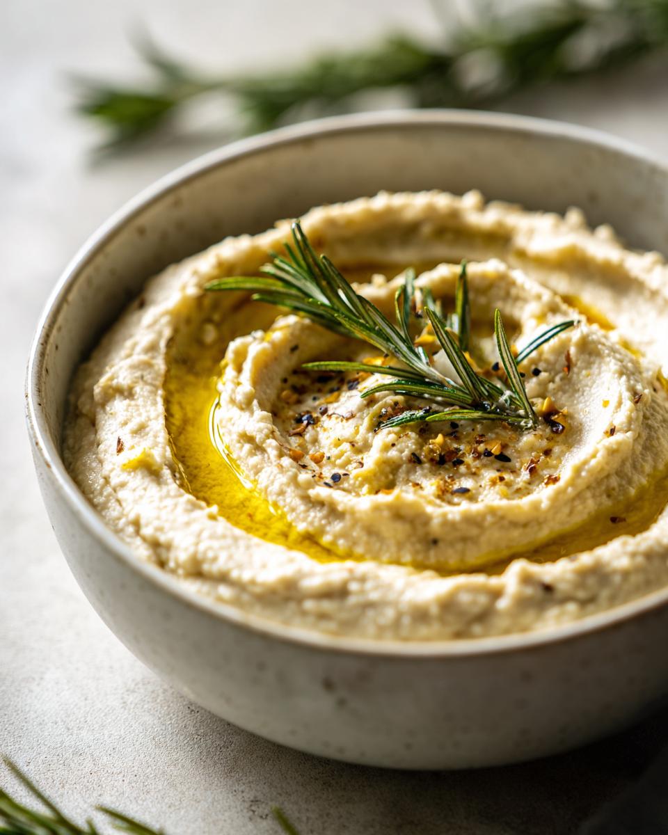 White Bean and Rosemary Dip - detail 3