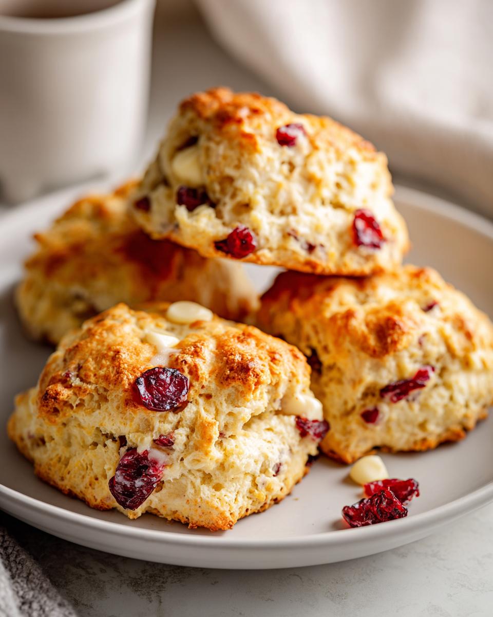 20-Minute White Chocolate Cranberry Scones Your Family Craves 8 White Chocolate Cranberry Scones - detail 3
