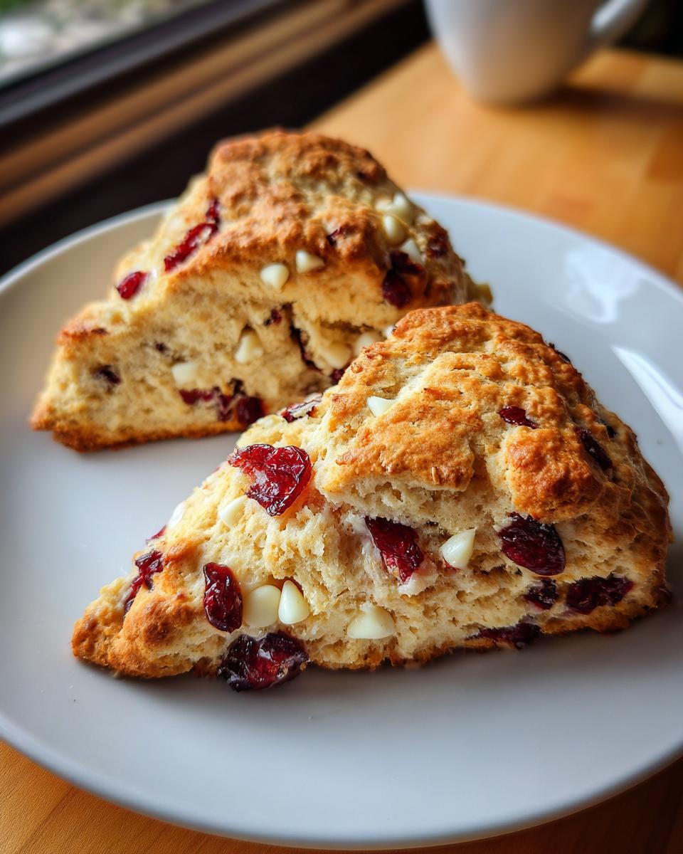 20-Minute White Chocolate Cranberry Scones Your Family Craves 9 White Chocolate Cranberry Scones - detail 4