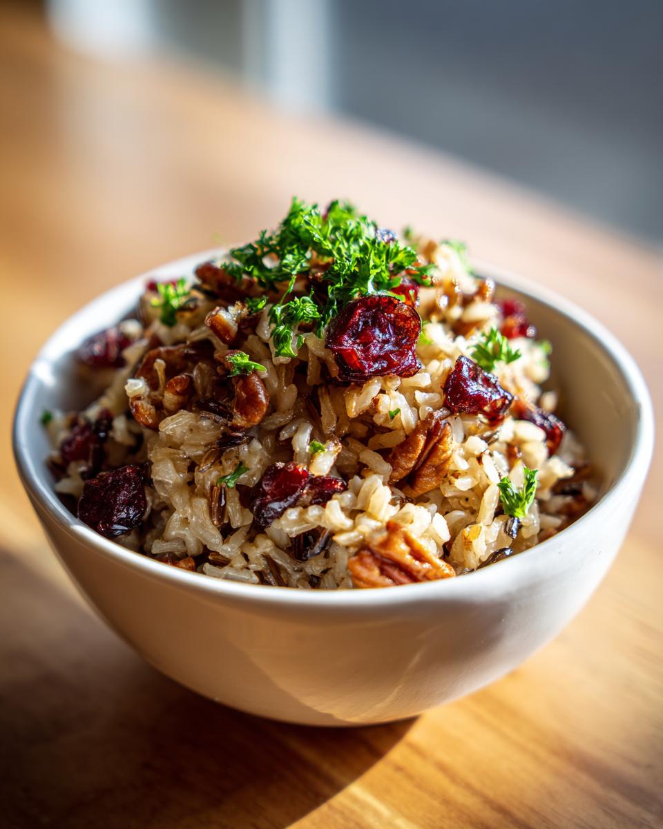 Wild Rice Pilaf with Cranberries - detail 3